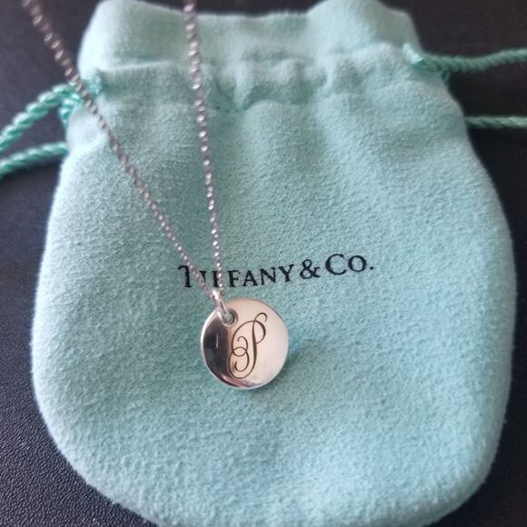 Tiffany & Co. Initial Letter 'P' Necklace - Picture 3 of 8